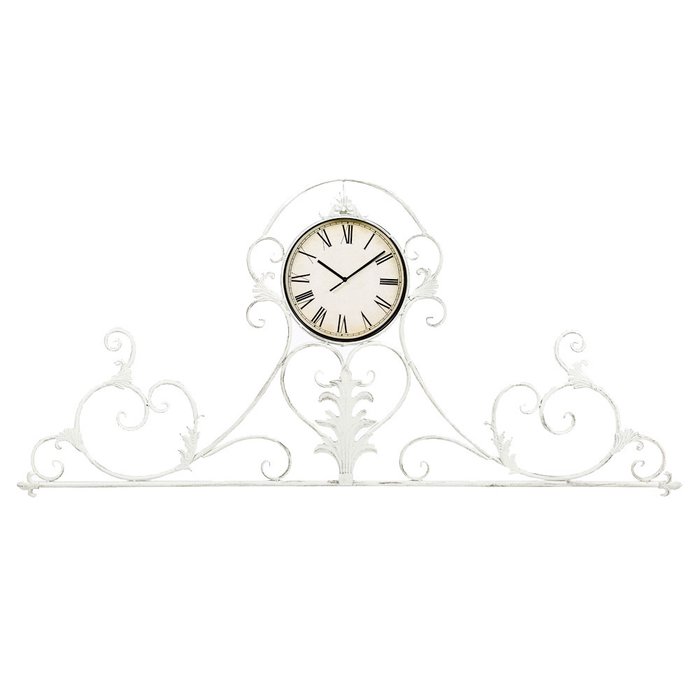 Настенные часы Вуаль-Руж белого цвета