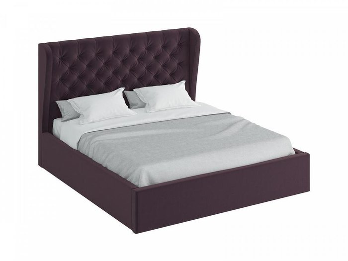 Кровать Jazz фиолетового цвета с подъемным механизмом 200х200