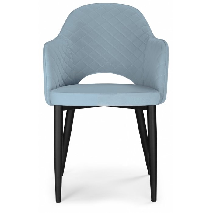 Стул с подлокотниками Vener голубого цвета - купить Обеденные стулья по цене 8010.0