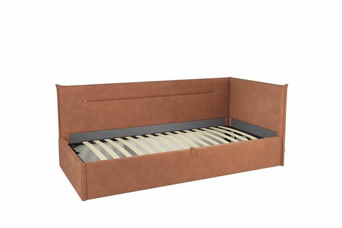 Кровать Альба 90х200 персикового цвета с подъемным механизмом - купить Кровати для спальни по цене 27090.0