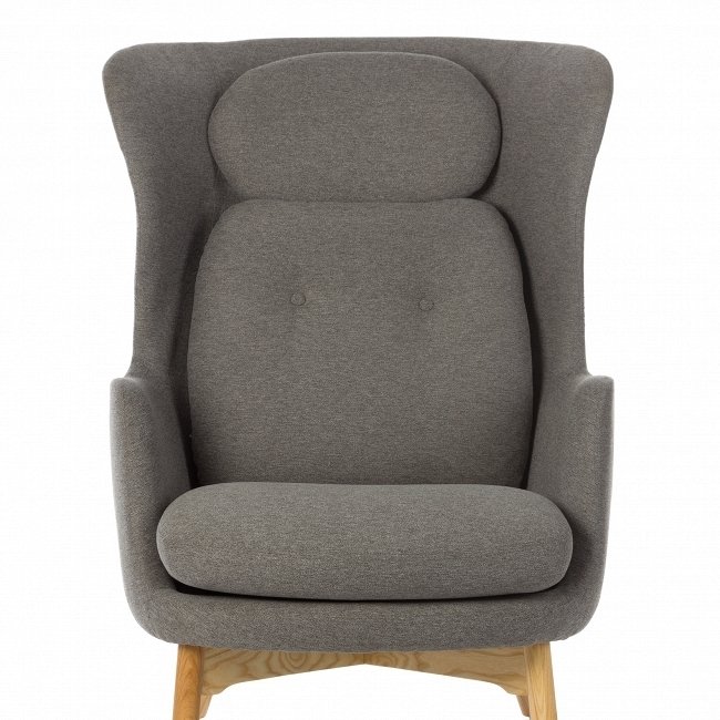 Кресло Hush серого цвета - лучшие Интерьерные кресла в INMYROOM
