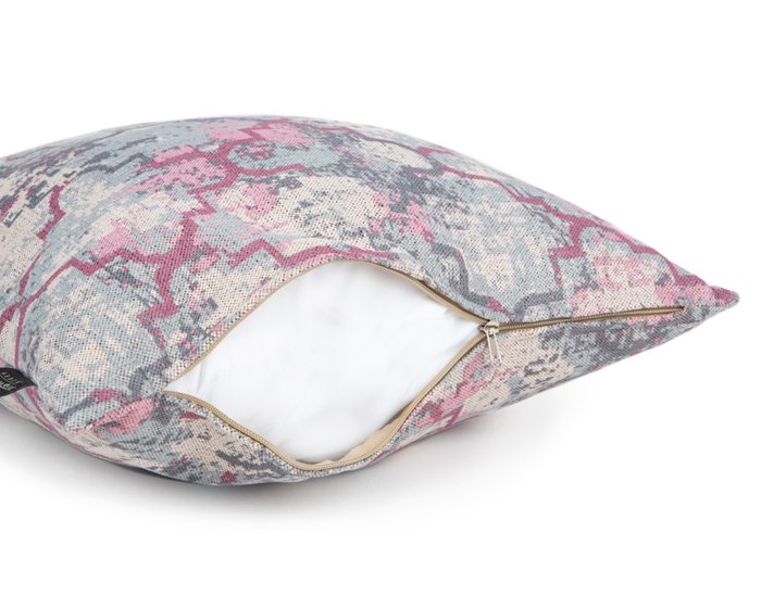 Декоративная подушка Amaris 45х45 серо-бежевого цвета - купить Декоративные подушки по цене 1438.0