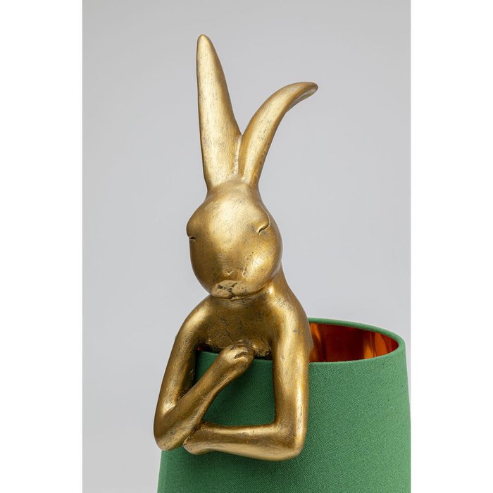 Лампа настольная Rabbit зелено-золотого цвета - лучшие Настольные лампы в INMYROOM
