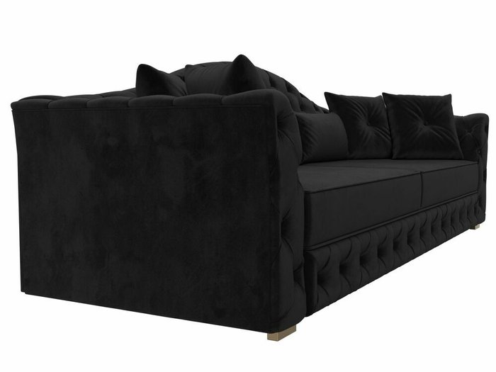 Прямой диван-кровать Артис черного цвета - лучшие Прямые диваны в INMYROOM
