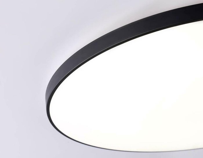 Потолочный светодиодный светильник Ambrella light Orbital Air FZ1227 BK черный - лучшие Потолочные светильники в INMYROOM