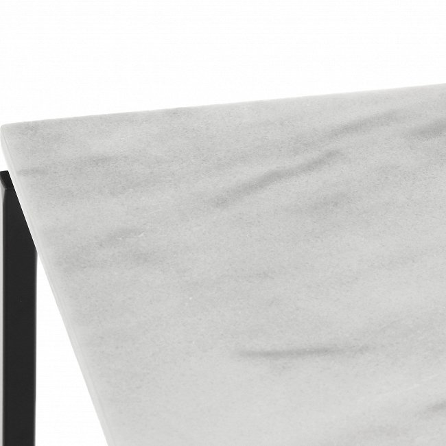 Кофейный стол белый с мраморной столешницей - купить Кофейные столики по цене 24720.0