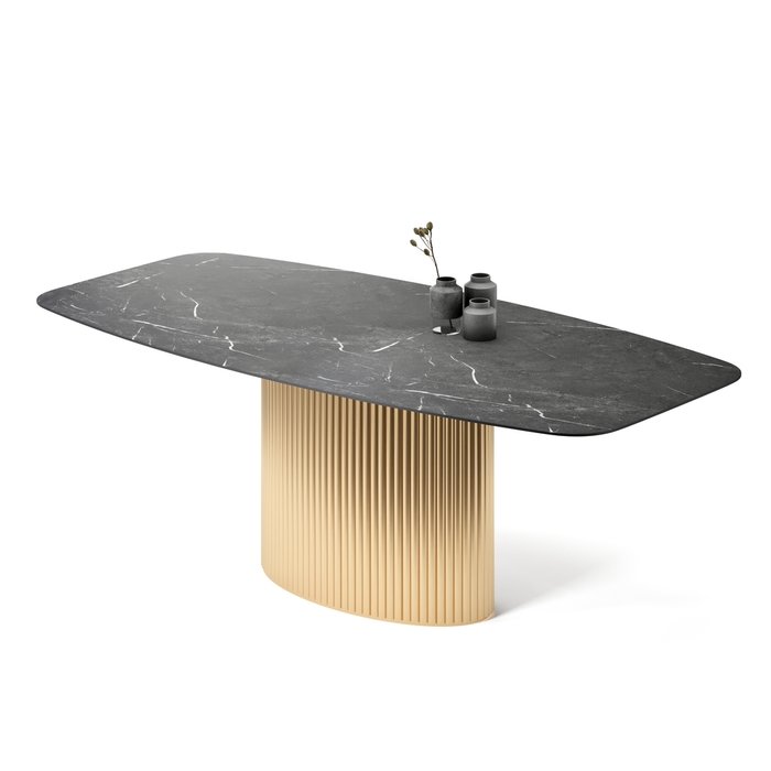 Стол прямоугольный Эрраи черного цвета - купить Обеденные столы по цене 105427.0