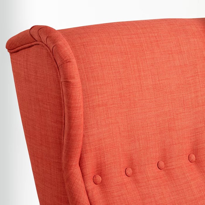 Кресло оранжевого цвета с подголовником - купить Интерьерные кресла по цене 24990.0