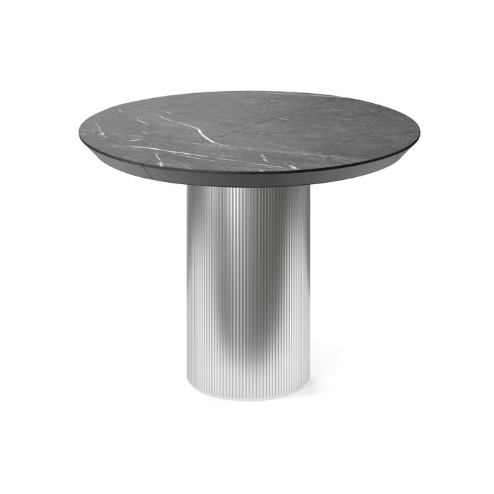Обеденный стол раздвижной Адара ХL на серебряном основании