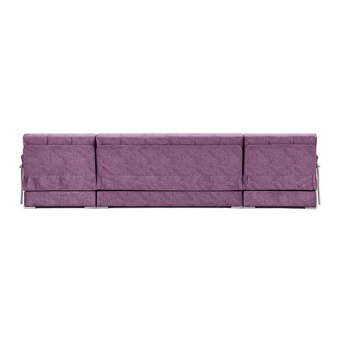 П-образный модульный диван-кровать Дудинка Letizia фиолетового цвета - лучшие Угловые диваны в INMYROOM