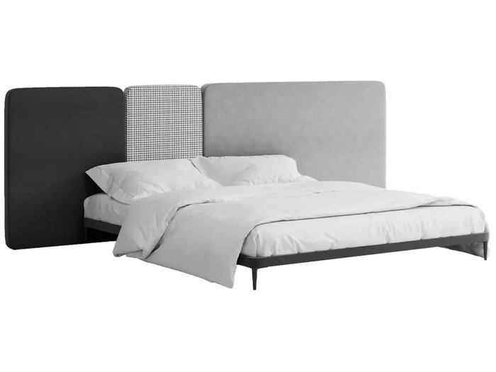 Кровать Licata 180х200 композиция 6 серого цвета