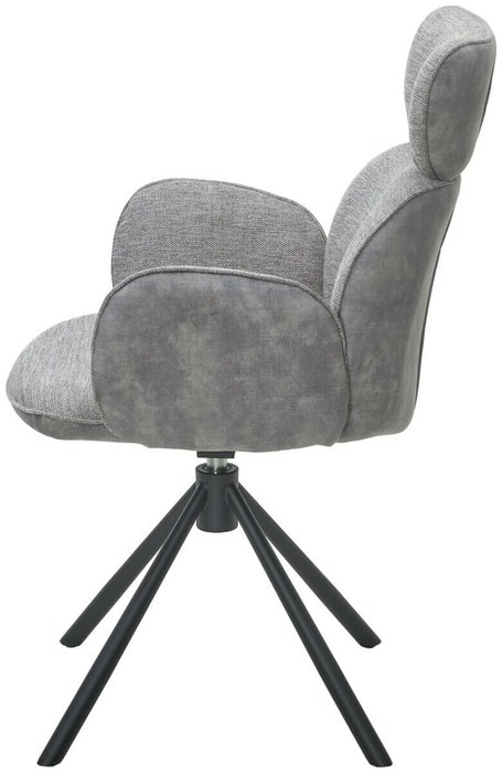 Стул Vardy вращающийся серого цвета - купить Обеденные стулья по цене 16000.0