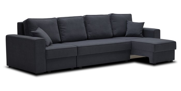 Диван-кровать Астон черного цвета - лучшие Прямые диваны в INMYROOM