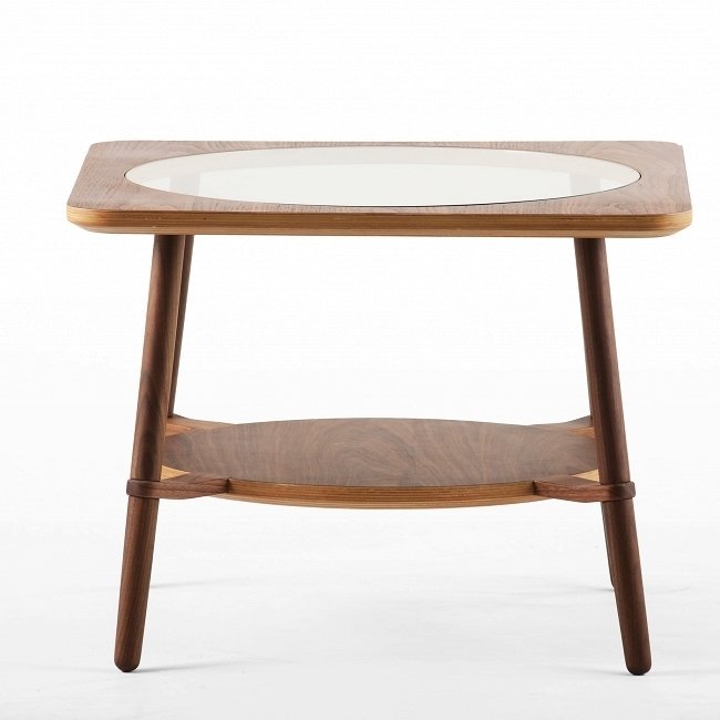 Журнальный стол Cutout из дерева и стекла - лучшие Кофейные столики в INMYROOM