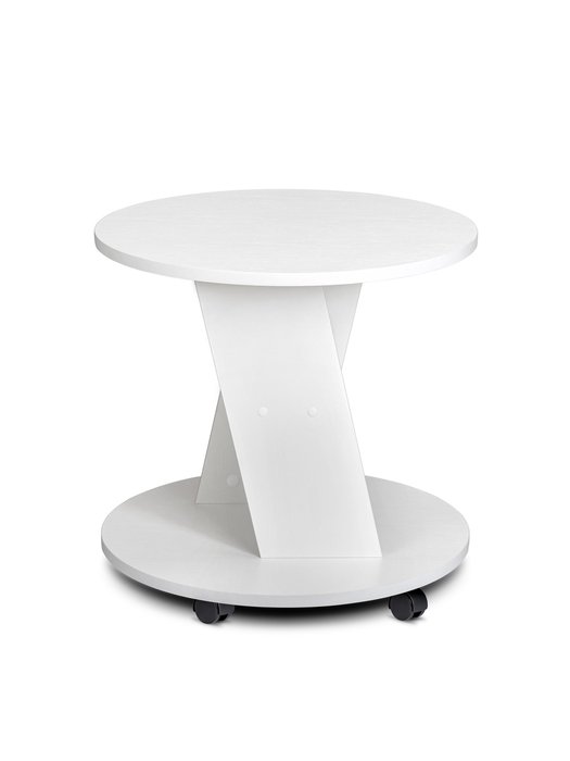 Стол журнальный Модель 3 белого цвета - лучшие Журнальные столики в INMYROOM