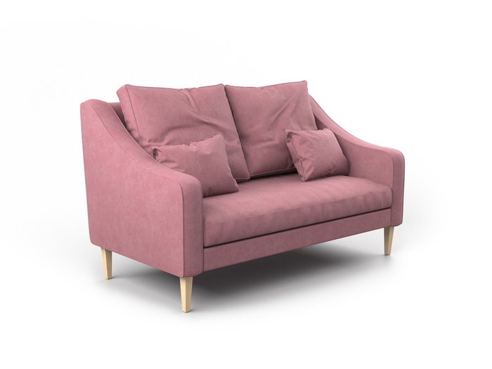 Диван Ричи розового цвета - лучшие Прямые диваны в INMYROOM