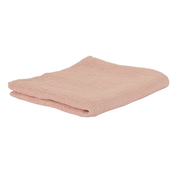 Одеяло из жатого хлопка цвета пыльной розы 90x120 - лучшие Одеяла в INMYROOM