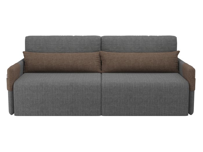 Прямой диван-кровать Армада серого цвета - купить Прямые диваны по цене 31990.0