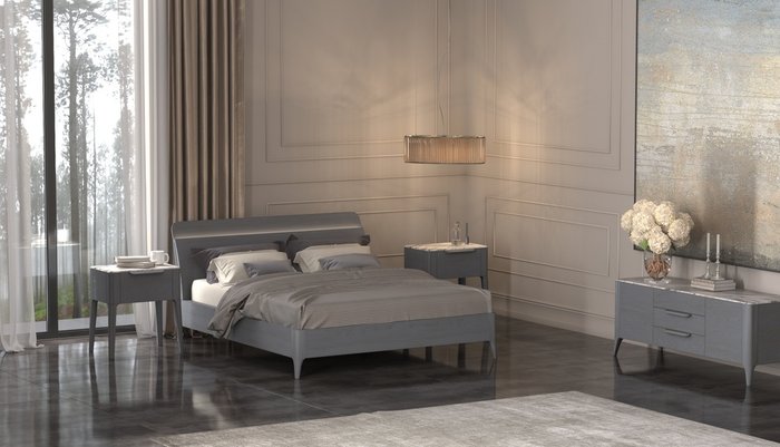Кровать двуспальнаяToffee  160х200 цвета Селена - купить Кровати для спальни по цене 166950.0