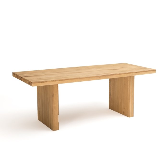 Стол обеденный из массива дуба Vova бежевого цвета - купить Обеденные столы по цене 80652.0