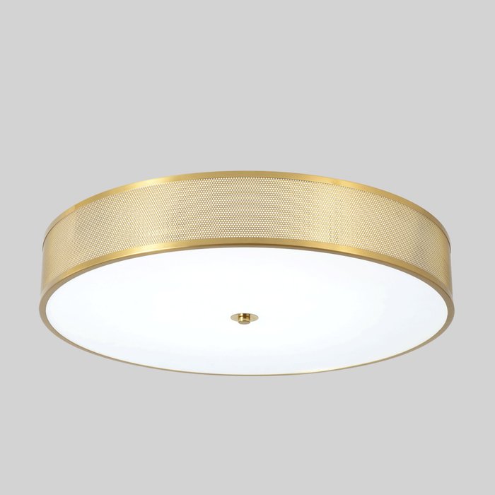 Потолочный светильник BUTTON PL40W LED (металл, цвет латунь) - лучшие Потолочные светильники в INMYROOM Потолочный светильник BUTTON PL40W LED (металл, цвет латунь) - лучшие Потолочные светильники в INMYROOM