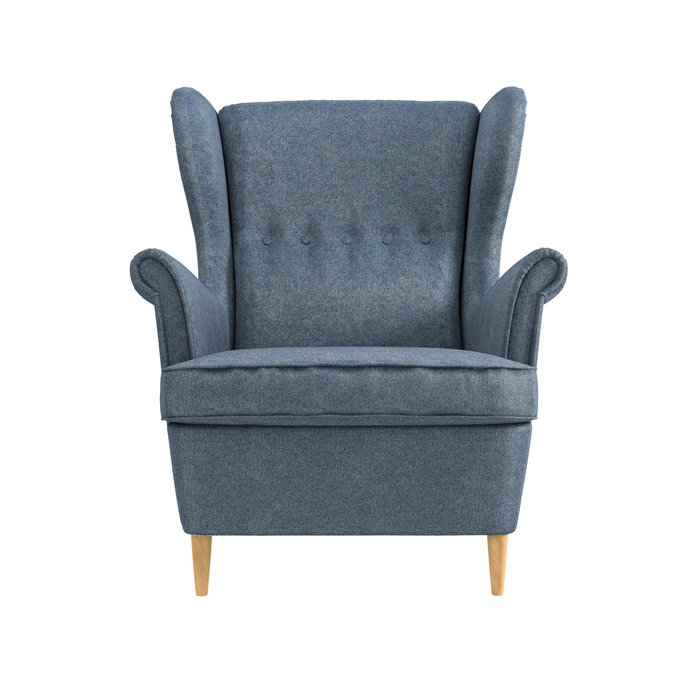 Кресло Бенон синего цвета - лучшие Интерьерные кресла в INMYROOM