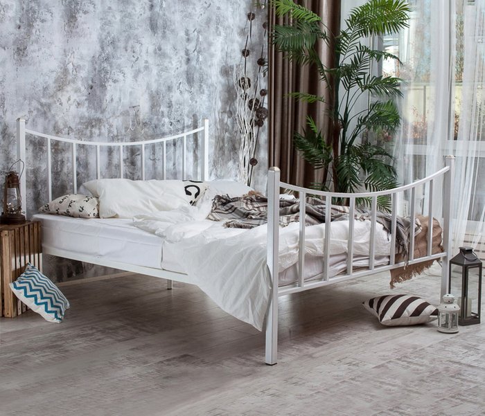 Кровать Ринальди 140х200 белого цвета - лучшие Кровати для спальни в INMYROOM