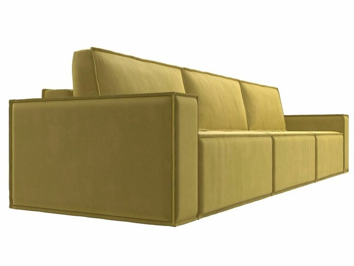 Прямой диван-кровать Куба лонг желтого цвета - лучшие Прямые диваны в INMYROOM
