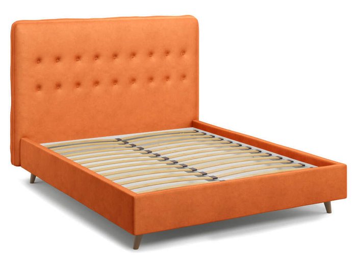 Кровать Bergamo оранжевого цвета 140х200 - купить Кровати для спальни по цене 38000.0