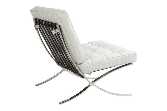 Детское кресло Barcelona Chair White Premium Leather - лучшие Детские стулья в INMYROOM