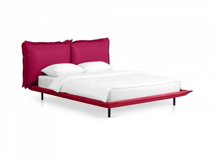 Кровать Barcelona 160х200 бордового цвета - купить Кровати для спальни по цене 109800.0