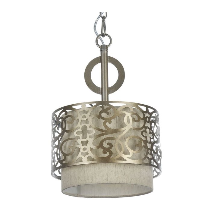 Подвесной светильник Venera с абажуром цвета льна - лучшие Подвесные светильники в INMYROOM