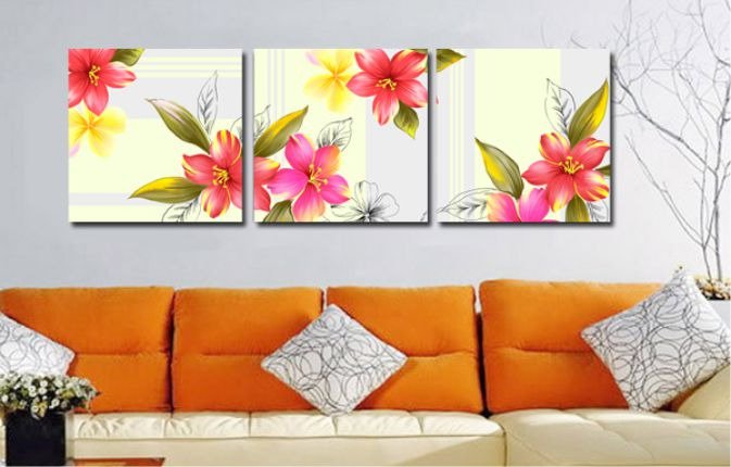 Декоративная картина "Садовые лилии" - купить Принты по цене 3890.0