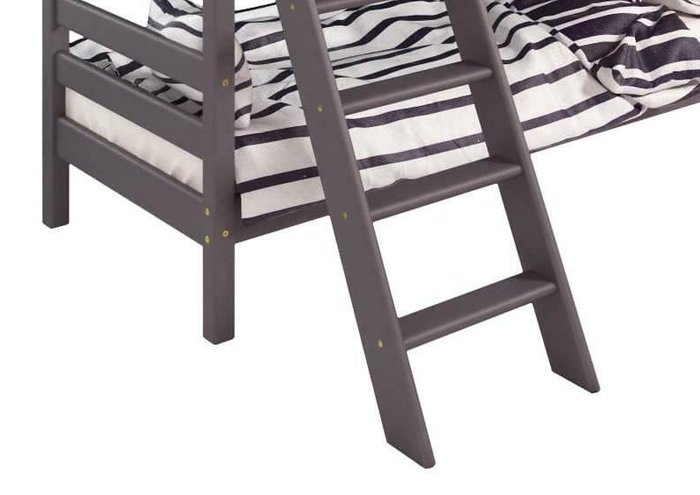 Кровать двухъярусная Соня фиолетового цвета - лучшие Двухъярусные кроватки в INMYROOM