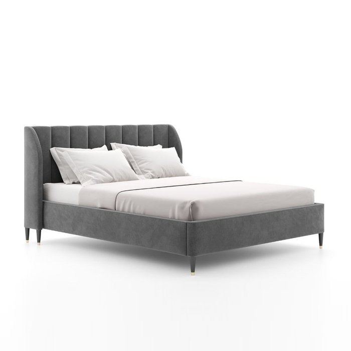 Кровать Mistress 200х200 серого цвета
