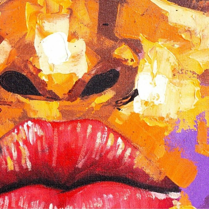 Картина Ритмы Цвета 70х90 фиолетового цвета - купить Картины по цене 24115.0