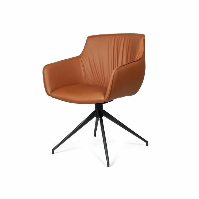 Обеденный стул-кресло Sofia коричневого цвета - лучшие Обеденные стулья в INMYROOM