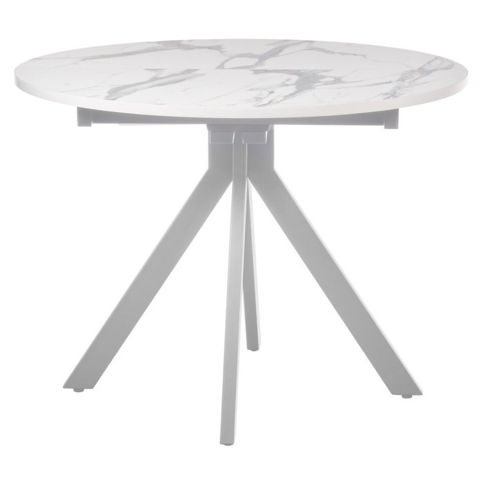 Раздвижной обеденный стол Rudolf белого цвета - купить Обеденные столы по цене 20690.0
