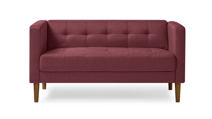 Диван Рио бордового цвета - купить Прямые диваны по цене 27500.0