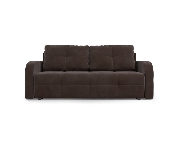 Прямой диван-кровать Марсель 3 коричневого цвета - купить Прямые диваны по цене 38990.0