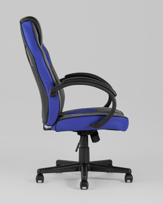 Кресло игровое Top Chairs Sprinter черно-синего цвета - лучшие Офисные кресла в INMYROOM