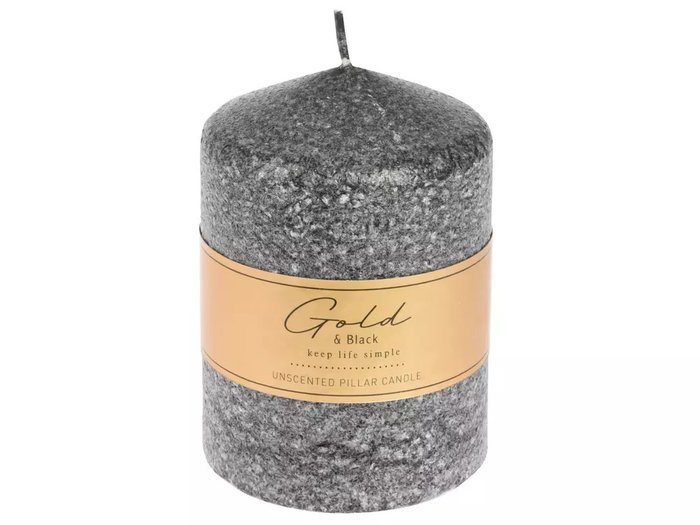Свеча Gold&Black Candle S черно-серого цвета Свеча Gold&Black Candle S черно-серого цвета