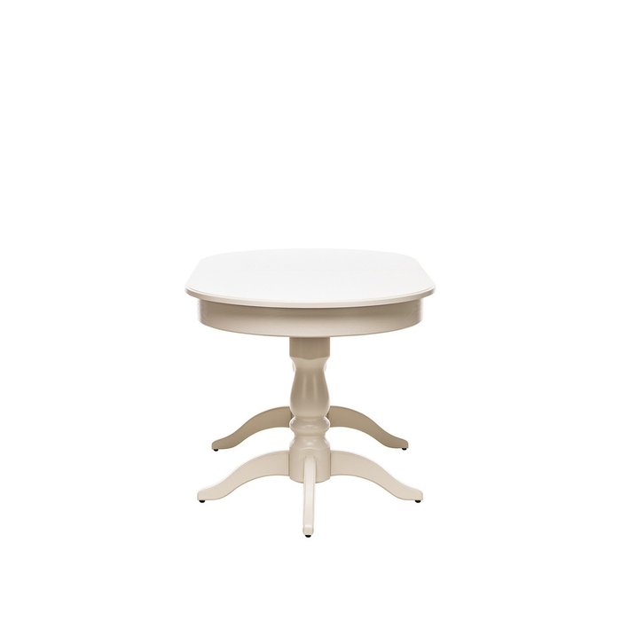 Обеденный стол раздвижной Каролина 1P цвета слоновой кости - купить Обеденные столы по цене 46379.0