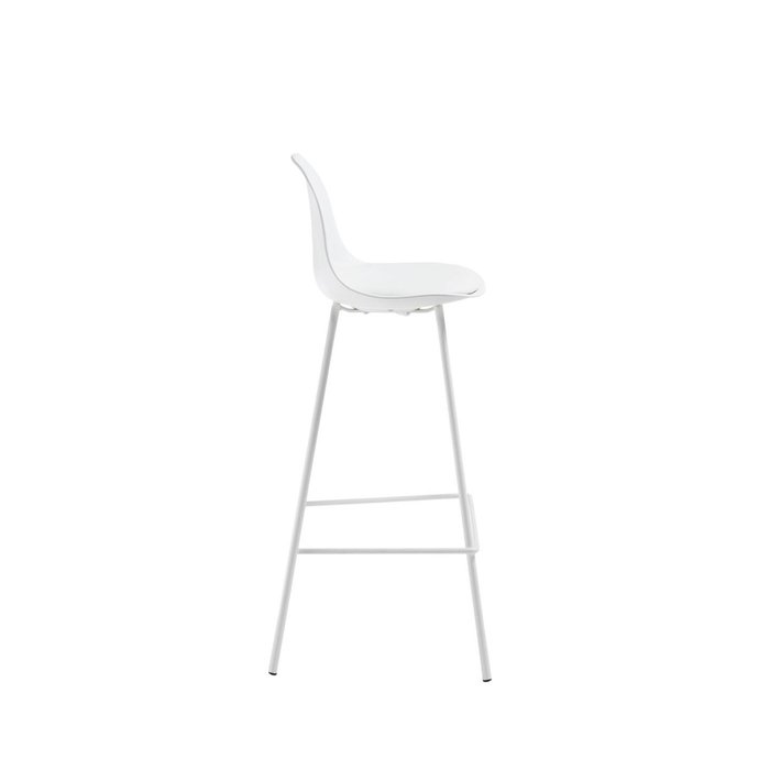 Полубарный стул Lysha белого цвета - купить Барные стулья по цене 16990.0