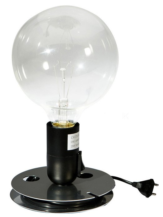 Настольная лампа Achille Castiglioni Style Lampadina Lamp черная Настольная лампа Achille Castiglioni Style Lampadina Lamp черная