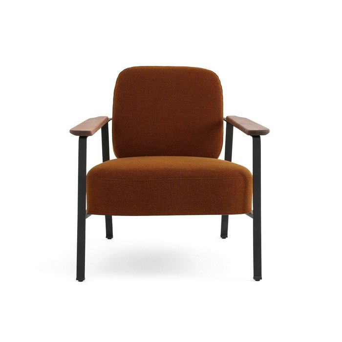 Кресло из плетеной ткани меланж Abraxas коричневого цвета - купить Интерьерные кресла по цене 96250.0