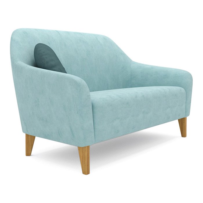  Двухместный диван Miami lux голубого цвета - купить Прямые диваны по цене 51300.0