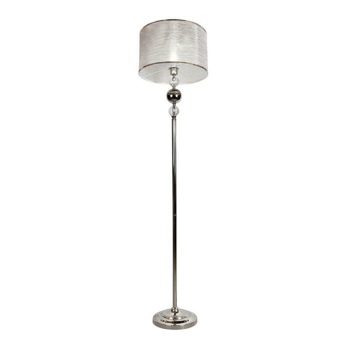 Торшер iLamp Chelsea F2400-1 Nickel - лучшие Торшеры в INMYROOM