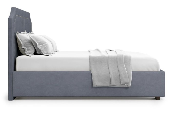 Кровать с подъемным механизмом Lago 140х200 серого цвета - лучшие Кровати для спальни в INMYROOM