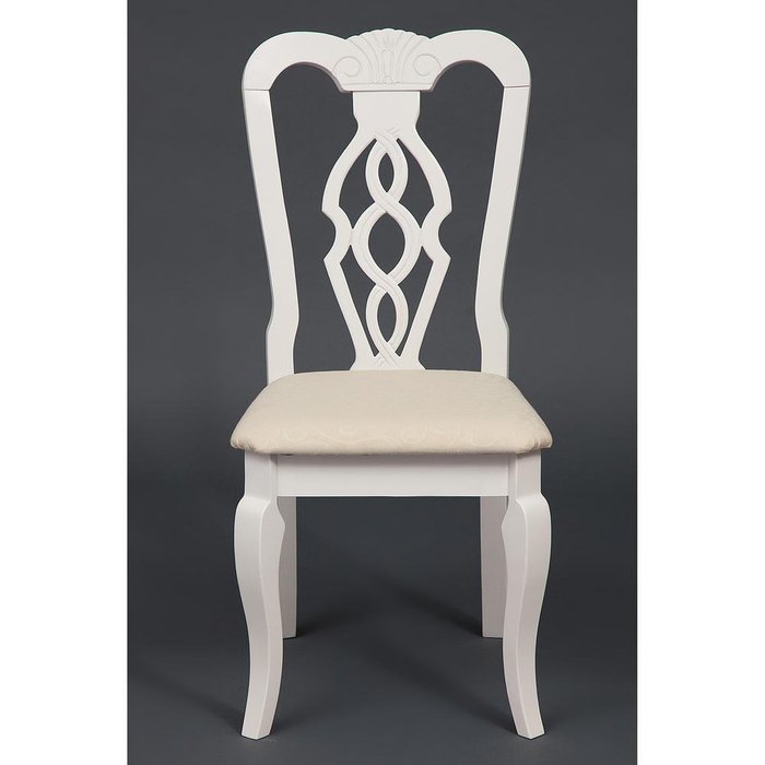 Набор из двух стульев Афродита бело-кремового цвета - лучшие Обеденные стулья в INMYROOM